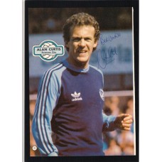 Autographed picture of Alan Curtis the Swansea City footballer.
